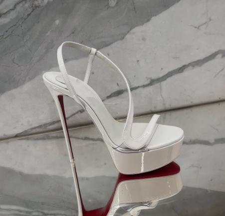 Women'S Shoes Quality - Metallic Leather Platform Stilettos Sandals sexy