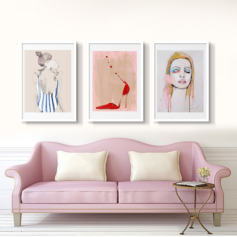 Women Shoes Quote - Modern Fashion Girl Woman Style Portrait