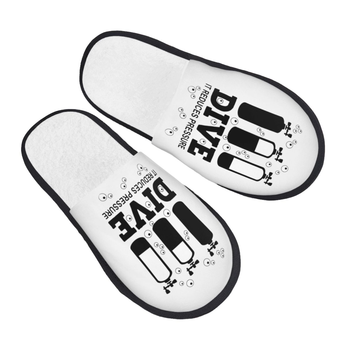 Women Shoes Quote - Custom Scuba Diving Memory Foam Slippers