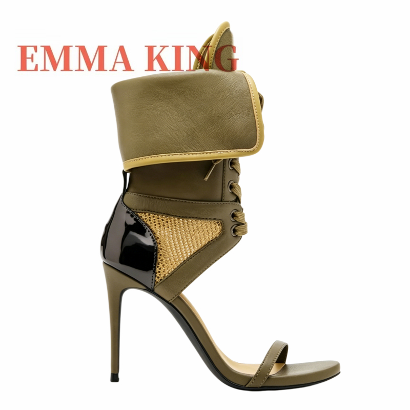 Green Fold Over Ankle High San - Women Shoes Boots ulasan dan harga