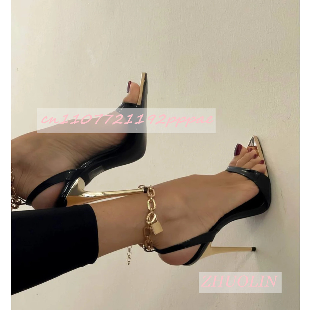 Women'S Metal Pointed Black Hi - Kids Shoes Women ulasan dan harga