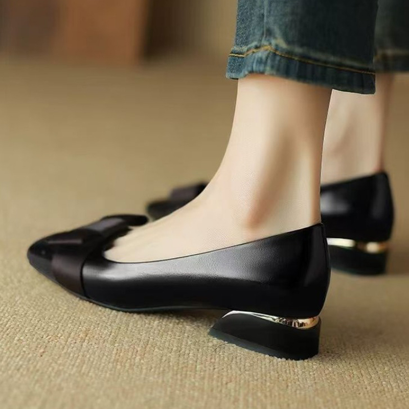 Flat Shoes Women Low Heel Pump - Women Shoes Elegant ulasan dan harga