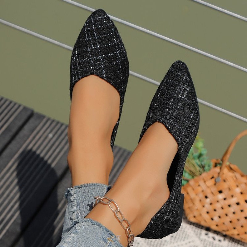 Large Size Single Shoe Women's - Pointed Toe Flat ulasan dan harga
