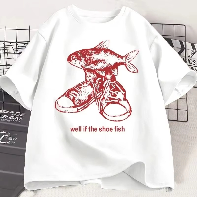 Shoe Fish Cursed T-Shirt Y2K T - Women'S Shoes In The 90S ulasan dan harga