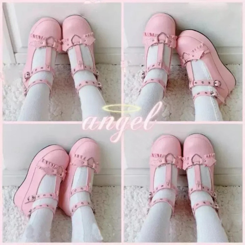 New Sweet Heart Buckle Wedges  - Slingback Pumps Women ulasan dan harga