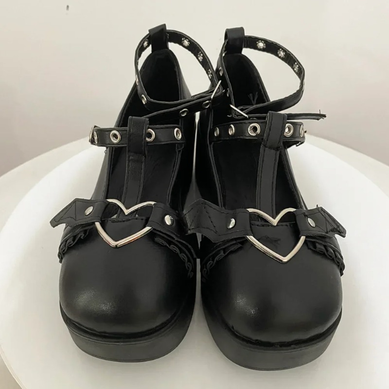 New Sweet Heart Buckle Wedges  - Slingback Pumps Women ulasan dan harga