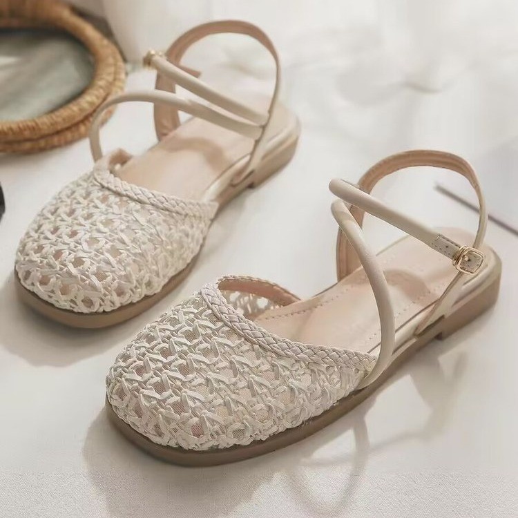 French-style Closed-toe Sandal - Slingback Pumps Women ulasan dan harga