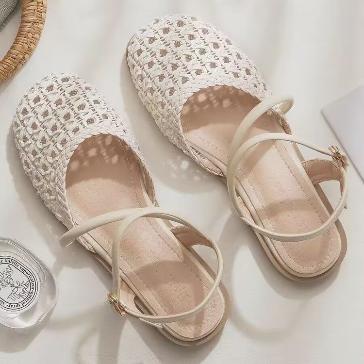 French-style Closed-toe Sandal - Slingback Pumps Women ulasan dan harga