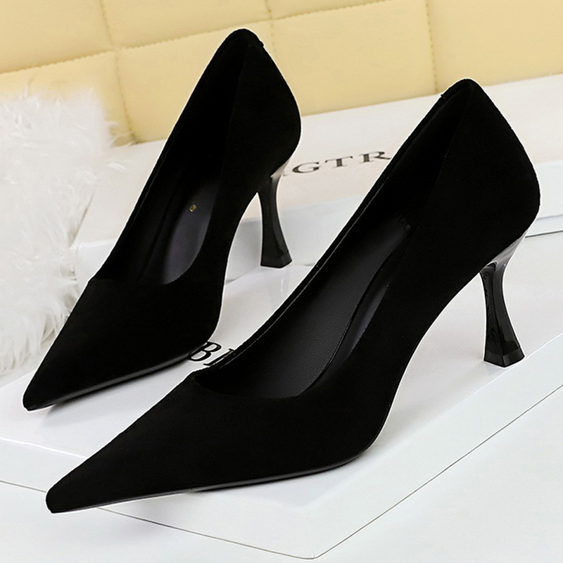 BIGTREE Shoes Suede Black Wome - Women Shoes Zara ulasan dan harga