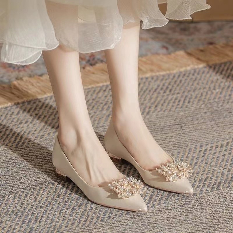 New Fashion Stunning Pointed T - Pointed Toe Flat ulasan dan harga