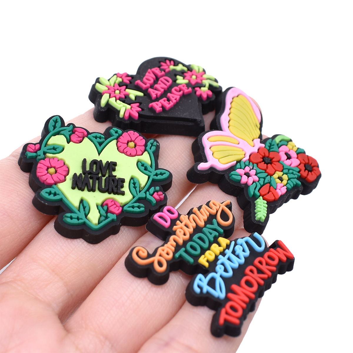 4-16PCS Punk & Cute Shoe Charm - Women Shoes Quote ulasan dan harga
