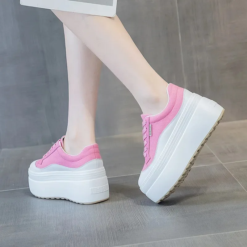 8cm New Canvas Genuine Leather - Women Shoes Sale ulasan dan harga