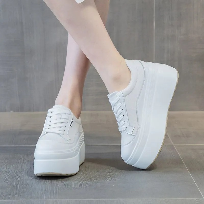 8cm New Canvas Genuine Leather - Women Shoes Sale ulasan dan harga