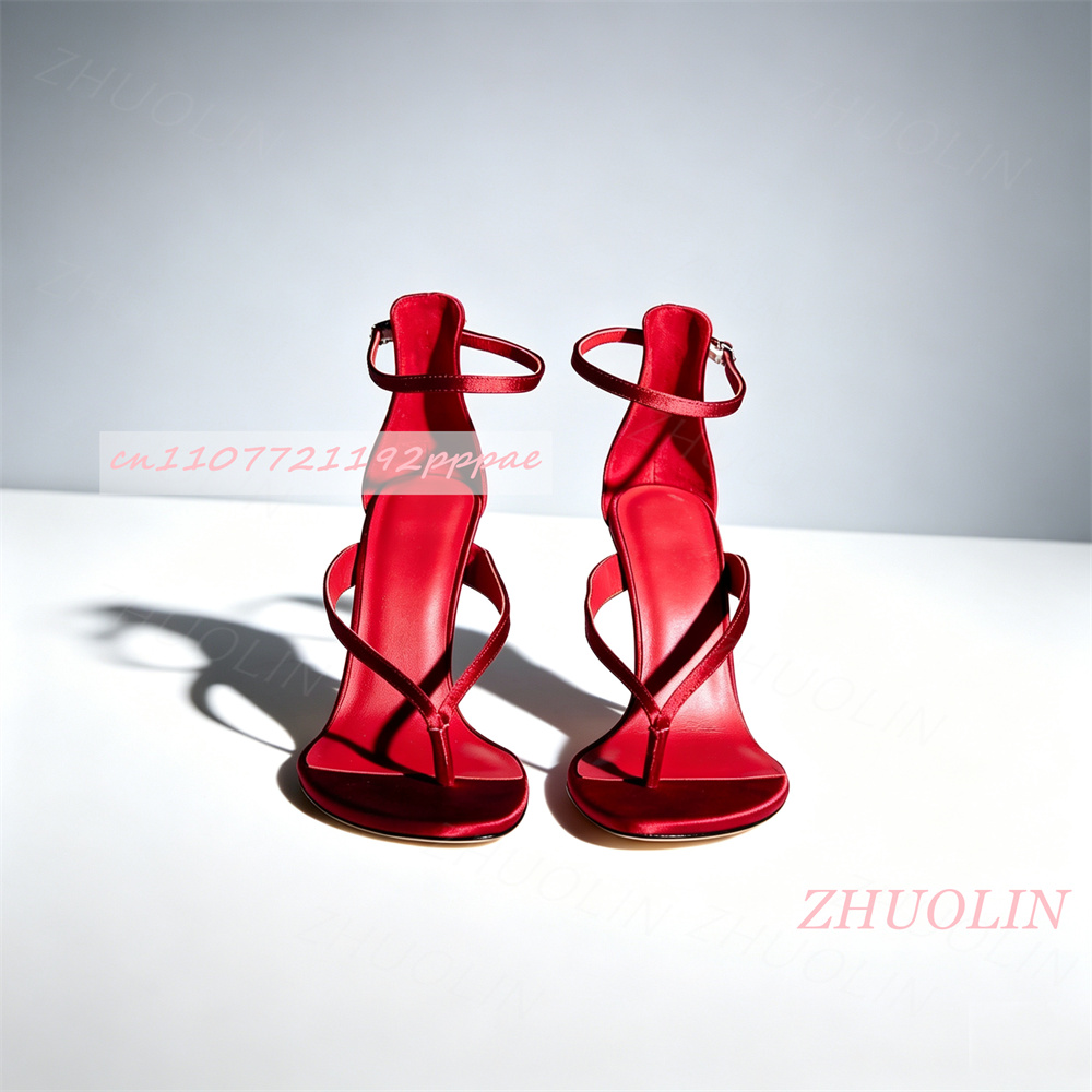 Women Red Toe Loop Sandals Sti - Kids Shoes Women ulasan dan harga