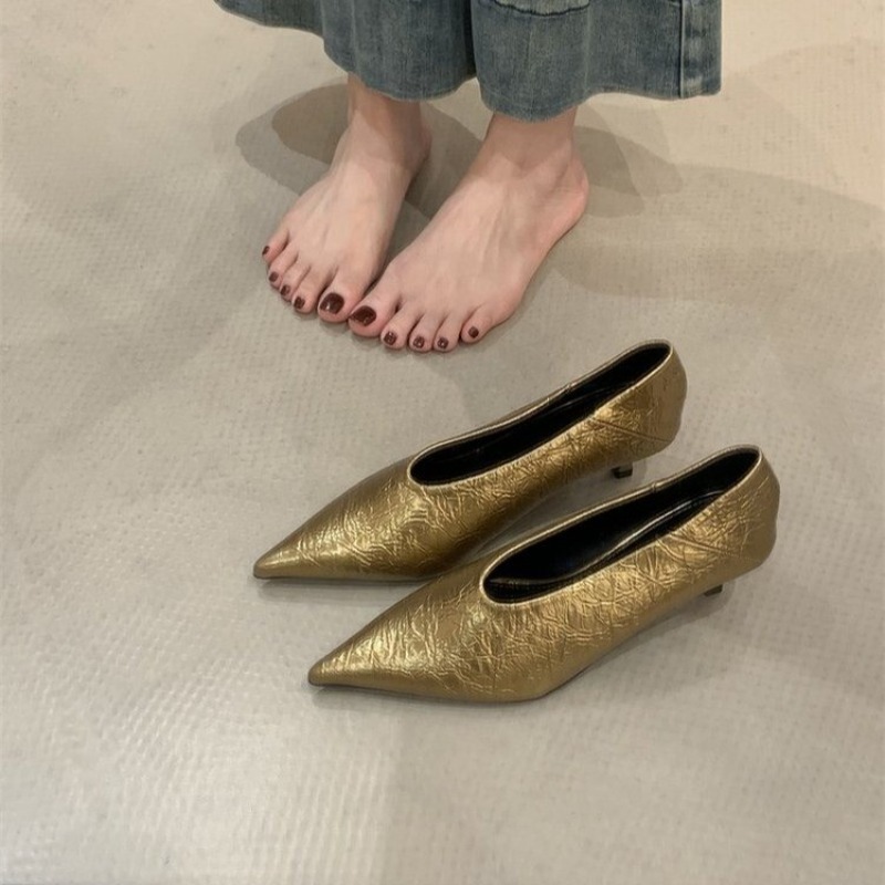 2025 Autumn New Commuter Wind  - Pointed Toe Flat ulasan dan harga