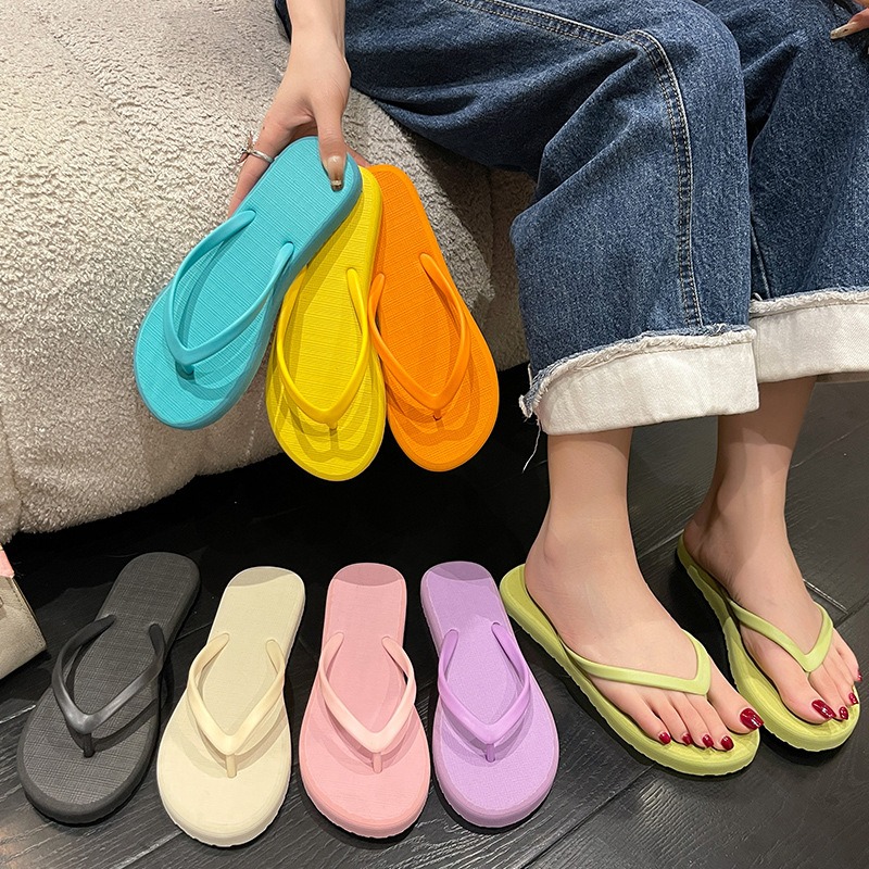 Cute Solid Color Women Flip Fl - Women Shoes For Walking ulasan dan harga