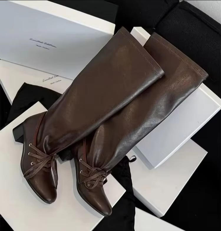 ZAROY Newest Design Women Knee - High Knee Heel Boots ulasan dan harga