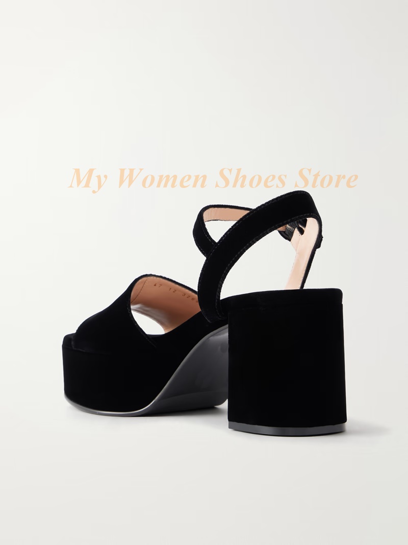 Chunky Heel Suede Platform San - Kids Shoes Women ulasan dan harga
