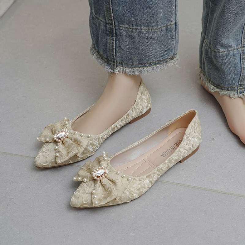 Flat Shining Shoes Womens 2026 - Pointed Toe Flat ulasan dan harga