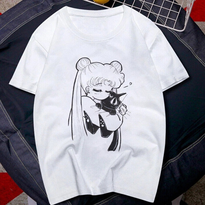 T Shirt 90s Anime Sailor Moon  - Women'S Shoes In The 90S ulasan dan harga