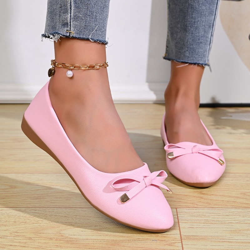Bow Shallow Mouth Soft Sole Co - Women Shoes Elegant ulasan dan harga