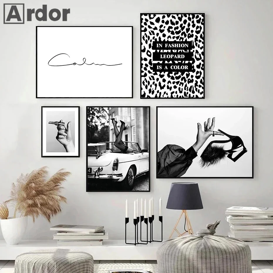 Fashion Sexy Women Wall Art Po - Women Shoes Quote ulasan dan harga
