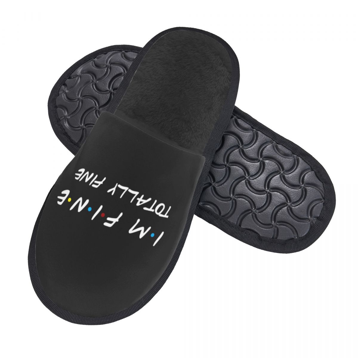 Custom Print Women I'm Fine Ho - Women Shoes Quote ulasan dan harga