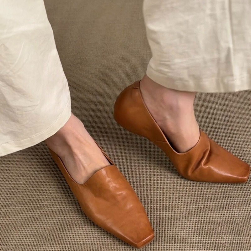 Retro Flat Loafers Women's Sli - Pointed Toe Flat ulasan dan harga